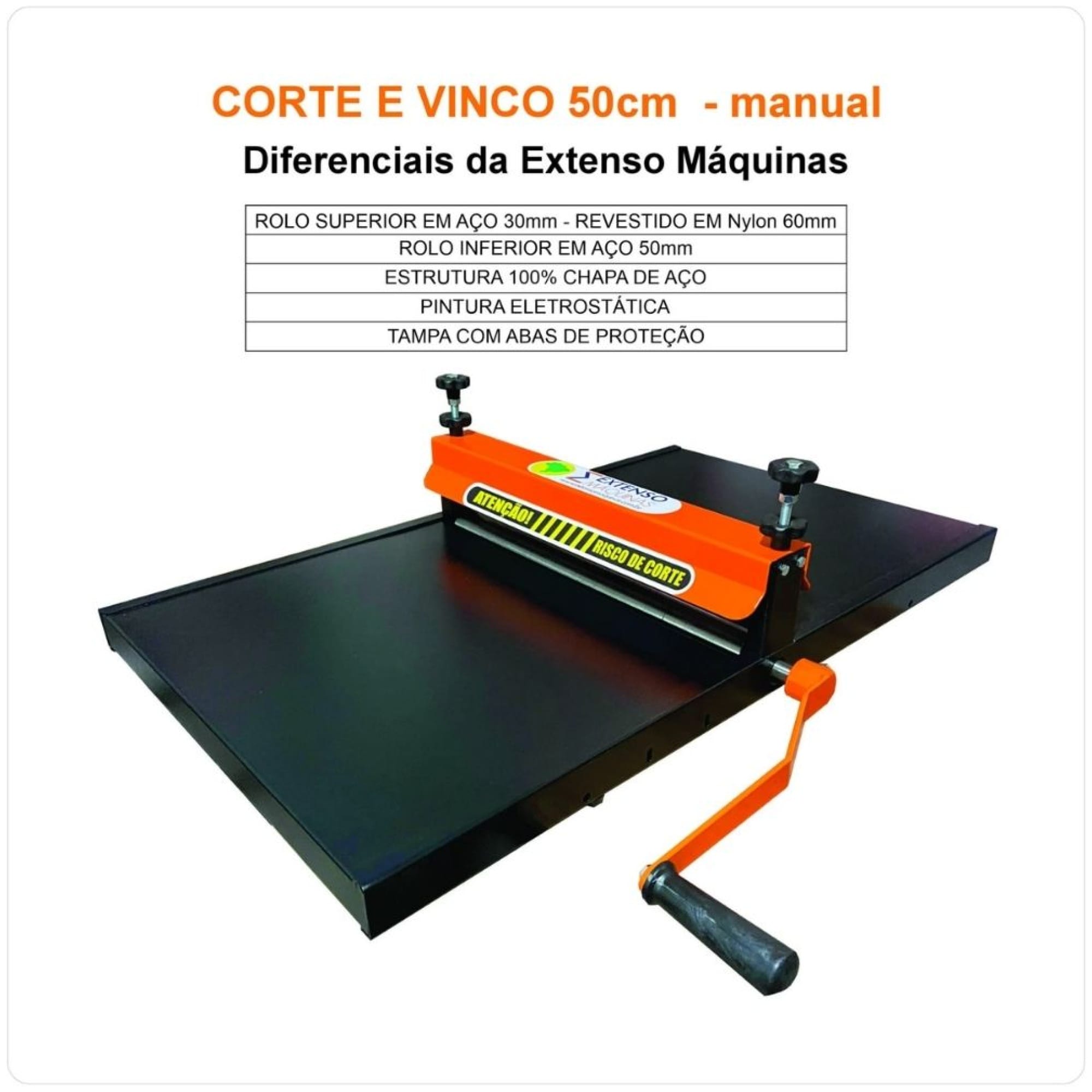 Máquina De Corte E Vinco Manual – 50cm - Imagem 4