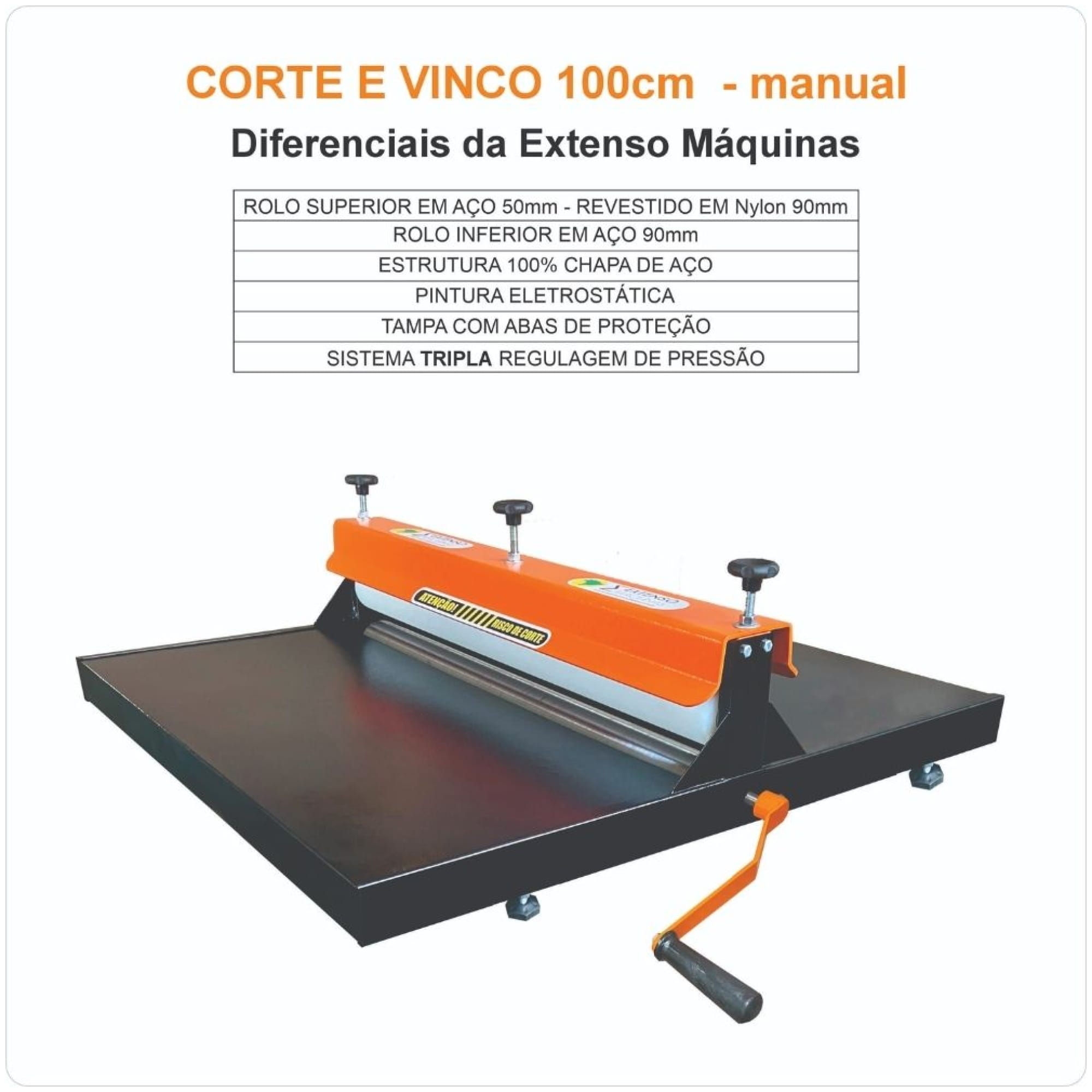 Máquina De Corte E Vinco Manual – 100cm - Imagem 4