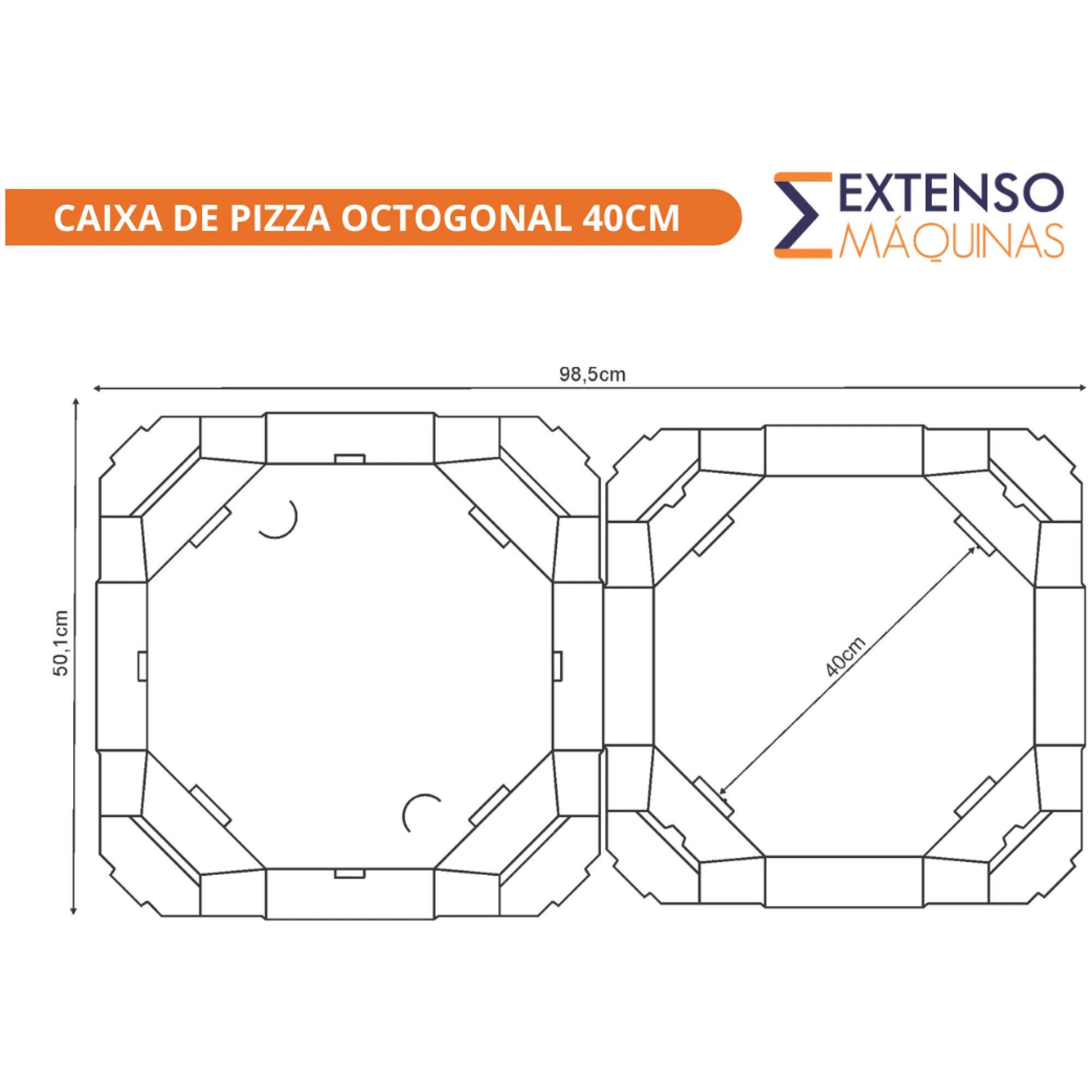 Kit Fábrica De Caixas de Pizza – Máquina de Corte e Vinco 100cm Elétrica Semi Automática com Bancada + 4 Facas P M G GG - Imagem 7
